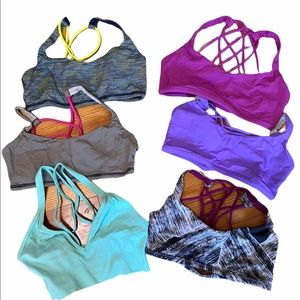 Lot of 6 Lululemon bras